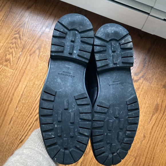 Aquatalia Black Quilted Sherling Lace-Up Boots size 9.5 - Picture 13 of 13